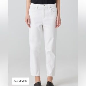 Eileen Fisher Garment-Dyed Organic Cotton Denim, size 16